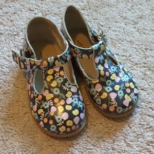 Floral Kids Shoes with Faux Buckle